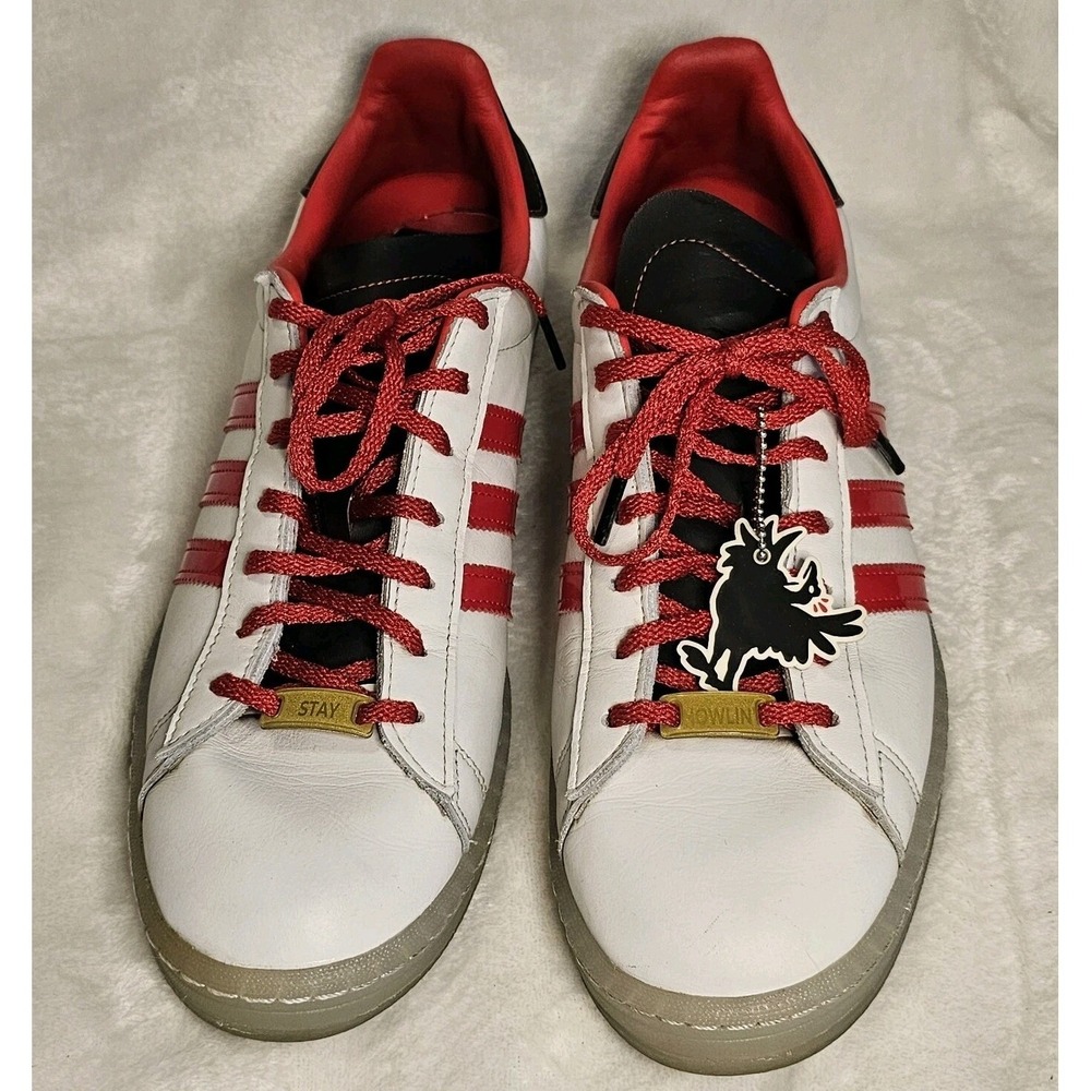 Adidas Original Campus Howlin Ray's Sneakers Men's Size 12.5 White & Red